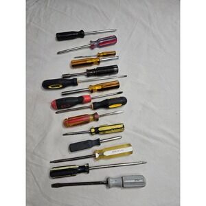 Mixed Screwdriver Lot 13pc Stanley Husky Flathead Phillips Nut Driver USA Made